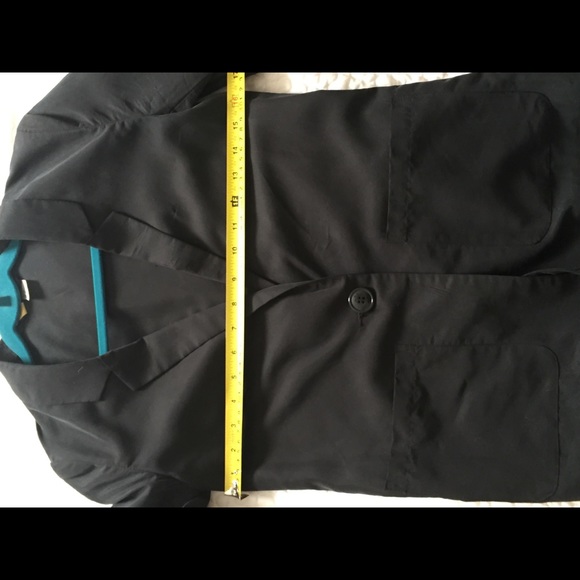 H&M Washed Faux Silk Long/Oversized Blazer - Picture 7 of 8